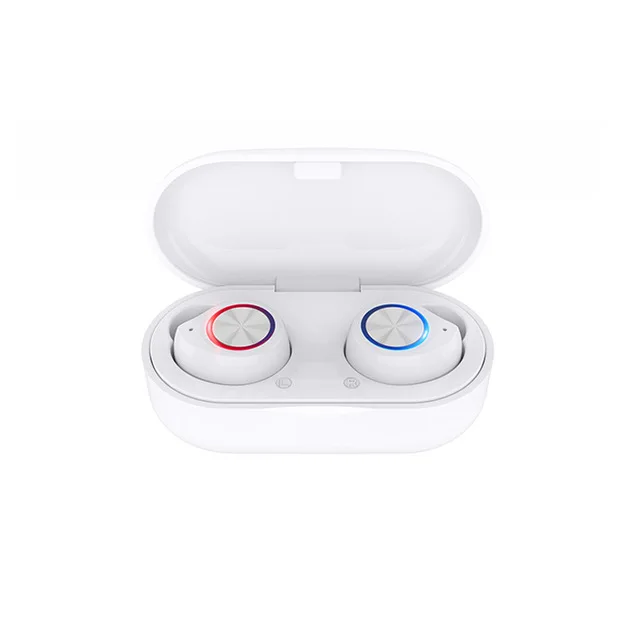 50 шт. TWS 60 беспроводные наушники Bluetooth наушники 5,0 сенсорное управление наушники с микрофоном - Цвет: Белый