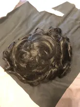 Nuevo sistema de cabello con piezas de cabello para hombre, tupé de base de piel gruesa con frontal festoneado