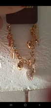 LongWay Heart Beetle Charm Bracelets Bangles For Women Gold Color Bracelet Austrian Crystal