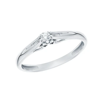 

Gold ring with diamonds sunlight sample 585