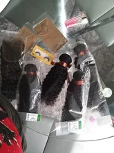 Mechones rizados malayos con cierre extensiones de cabello humano mechones con cierre Styleicon 3 mechones rizados con cierre