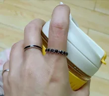 925 plata esterlina anillo abierto anillos para las mujeres INS nicho Irregular ola de arena superficie de fideos Original cumpleaños fiesta regalo