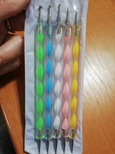 5 uds lápiz pluma punteada de cera lápiz-diamantes de imitación adhesivos gemas de recogiendo Picker consejos herramientas bricolaje salón de uñas arte