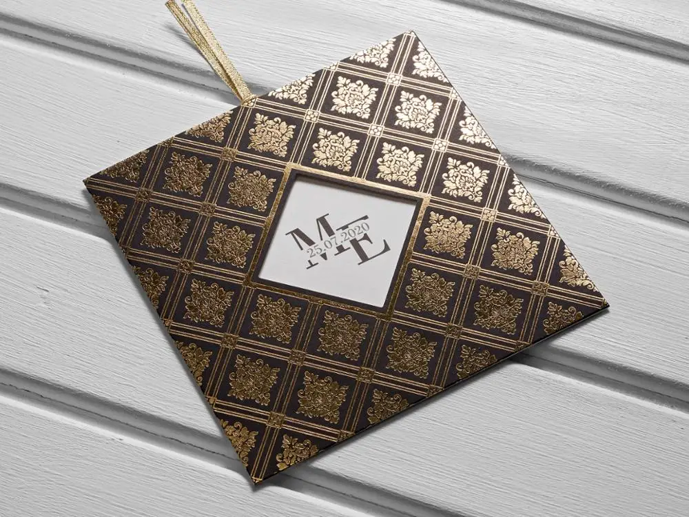  50Pcs Laser Cut Luxury Wedding Invitations Cards Elegant Wedding Bridal Shower Gift Greeting Card K - 1E+13