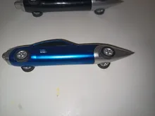 Uds divertido novedad coche de carreras diseño bolígrafos Portable creativo bolígrafo de calidad para niño, niños, juguete Oficina escuela suministros