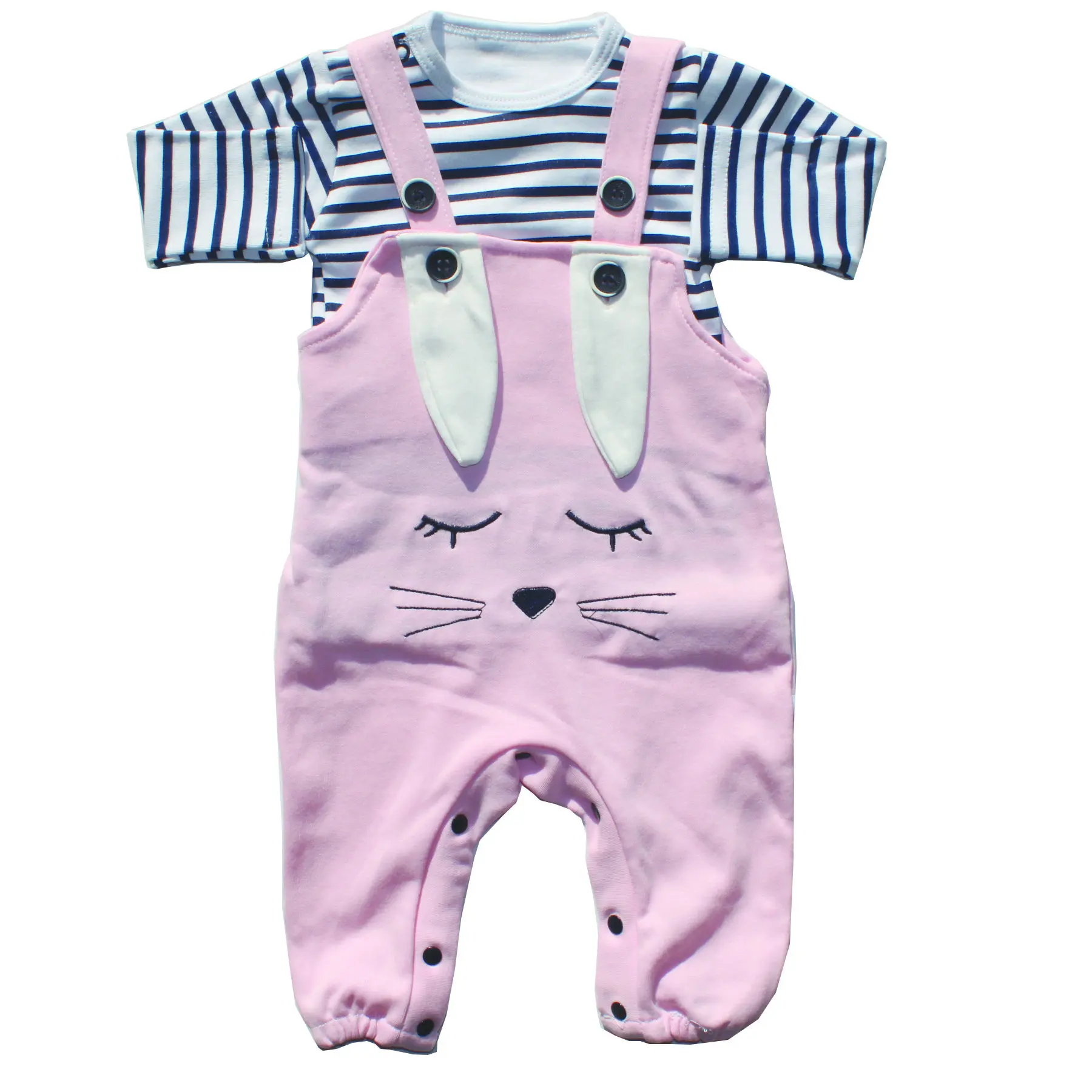 

Badili Eared Rabbit Pink Slopet Jumpsuit