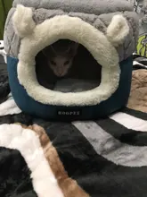 Bed Kennel Cat-House Hoopet Cave Home Dog-Puppy Warm for Teddy