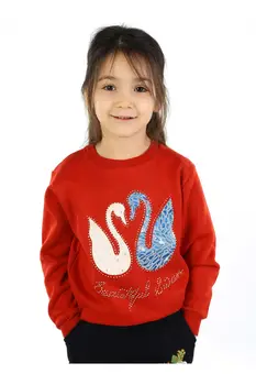 

Red Seasonal Girl Child Sweatshirt