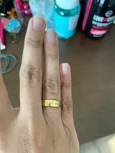 Anillo rectangular minimalista para mujer, joyería de sello con nombre personalizado, banda de tono dorado, acero inoxidable, regalo inicial