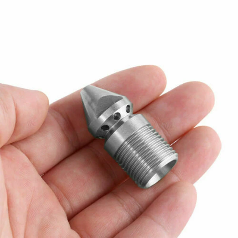 U6dd95fd6e51049f8933cbd78e5d93572G 1/4'' 3/8 '' Cleaning Nozzle Pressure Washer Drain Sewer Cleaning Pipe Jetter Spray Nozzle 4 Jet Garden Accessories Tools