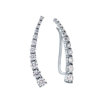 

Silver earrings with cubic zirconia sunlight sample 925