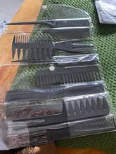 Juego de peine para el cuidado del cabello, 10 Uds., antiestático, grueso, fino, dentado, cola, ondas, peines, peine de estilismo profesional