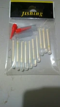 10 unids/bolsa 4,5*40mm luciérnagas para pesca flotador luz fluorescente luces de barra flotante de noche barra que brilla en la oscuridad