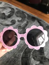 Gafas de sol polarizadas Vintage para niños y niñas, lentes de sol con borde redondo de flores, con protección Uv400 para deportes al aire libre en coche