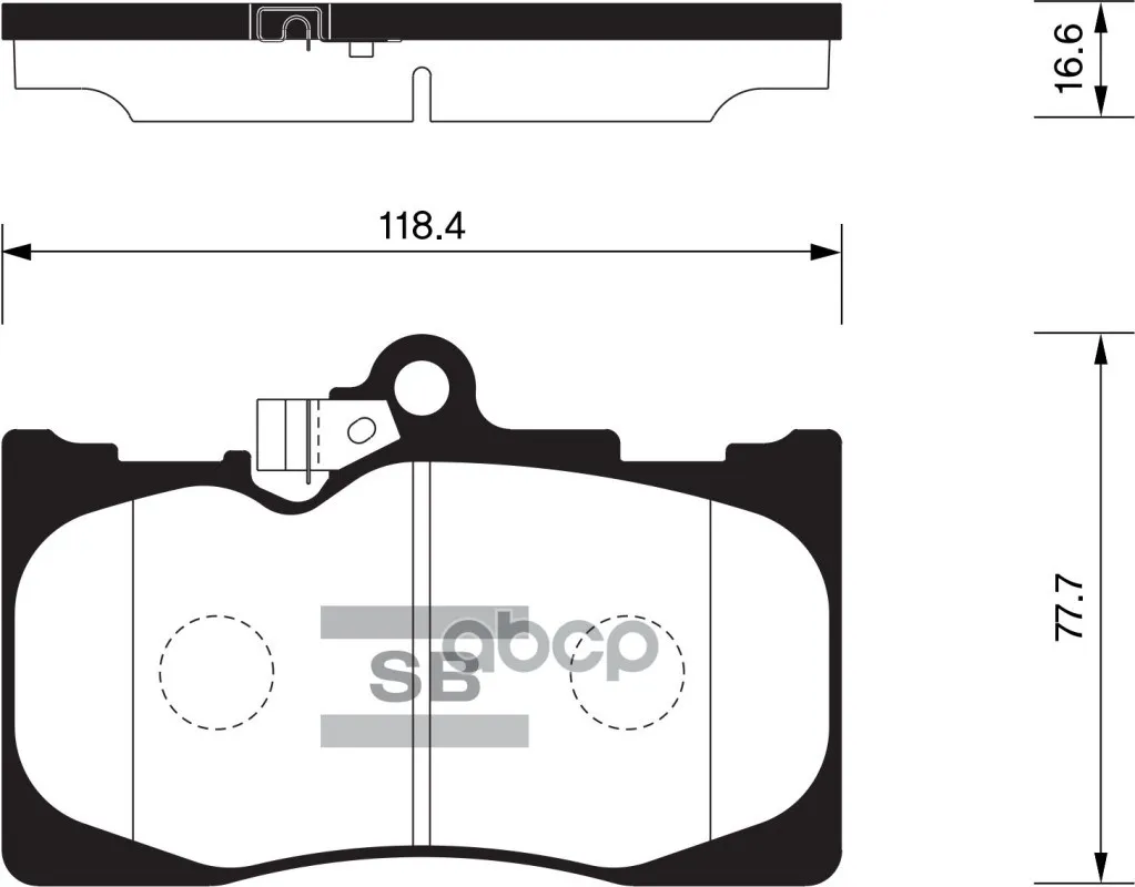 Колодки Тормозные Lexus Gs 430 00-05/Ls 430 00-/Sc 430 01- Передние Sangsin Brake Sp2302 Sangsin brake арт. SP2302