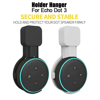 

1/2PC Outlet Wall Mount Stand Hange For Echo Dot 3rd generation Holder Case Plug,Plug-in Mount Stand work with Amazon Echo Dot
