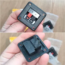 2 uds 6 uds 10 Uds 2 3 4 conector de posiciones Terminal Push en Jack carga de 4 polos de altavoz de Audio enchufe de terminales hembra Clip