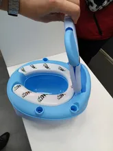 Orinal bebé para niños Baño de niños bebé orinal asiento de entrenamiento chicas inodoro portátil cuña cómodo respaldo de dibujos animados ollas