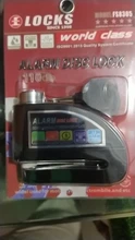 Alarma de bloqueo para moto impermeable, antirrobo para bicicleta, bloqueo de freno de disco de moto + bolsa + cuerda de recordatorio, envío gratis
