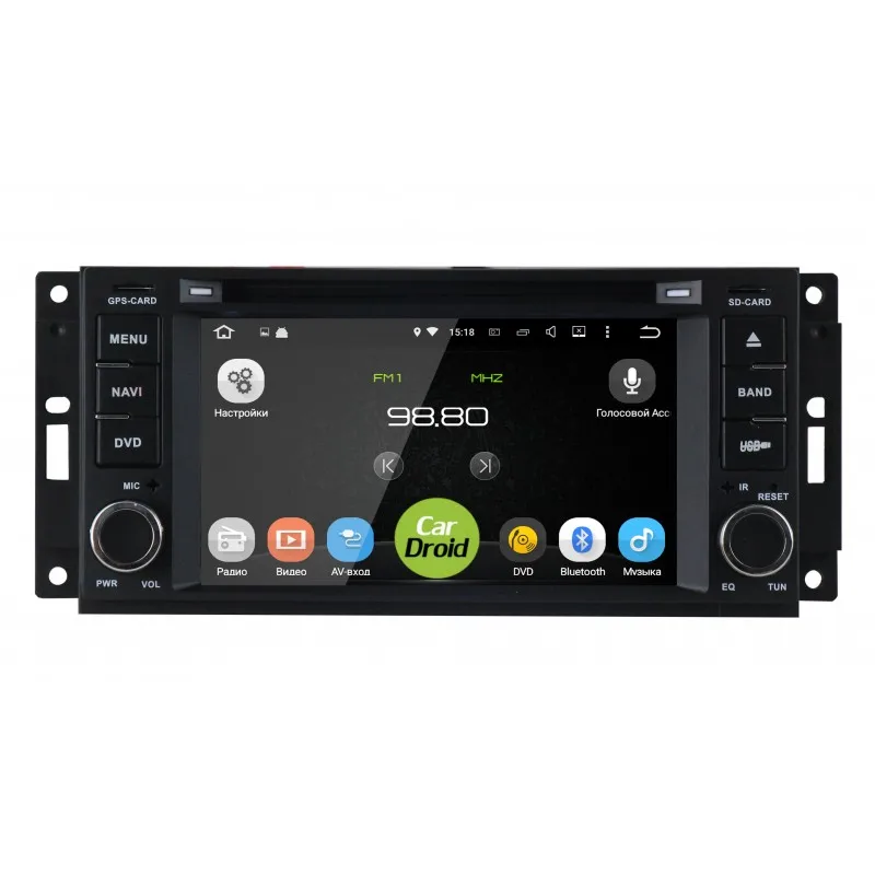 Штатная магнитола CarDroid RD-2201D для Jeep Chrysler 2005-2008 (Android 9.0) DSP | Автомобили и мотоциклы