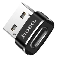 Адаптер USB-Cf на USB*2.0-Am поддержкой OTG Hoco UA6 Black, черный