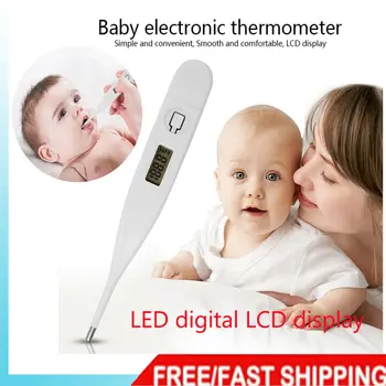 

LCD Digital Thermometer Medical Baby Adult Body Kids Safe Ear Mouth Temperature Sensor