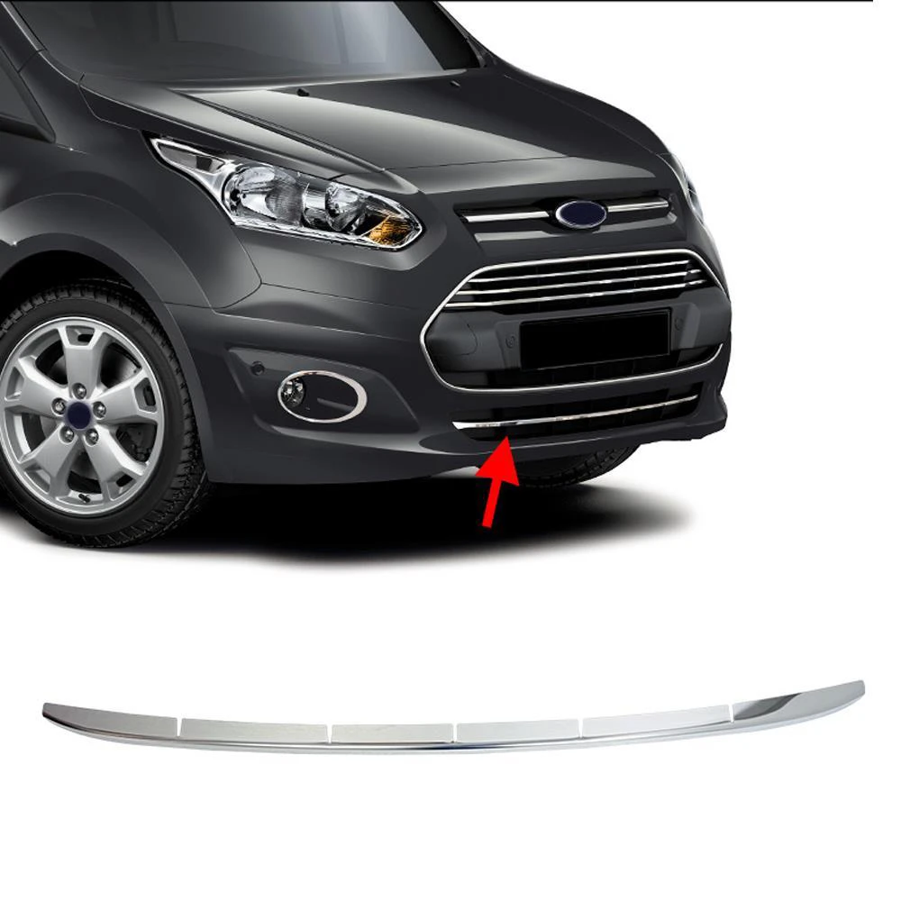 Para Ford Connect 2014-2019 cromo parachoques barra de moldura Front acero inoxidable 4x