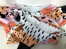 Bikini de manga larga con estampado de tigre para mujer, traje de baño de dos piezas con estampado de tigre para surfear, con realce, para verano, 2021