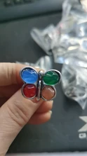 Anslow de joyería de moda de marca de moda mariposa colorida de las mujeres elegantes anillos para fiesta de boda o compromiso anillo hembra LOW0011AR