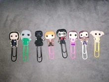 Marcapáginas de película para libros, Clips de papel para maestro de la escuela, punto de libro suministros de oficina, amigos, regalo de Navidad, 8 Uds.