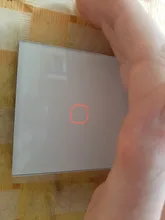 Minitiger-Panel de cristal de lujo, Interruptor táctil de pared estándar europeo, 1 entrada, 1 vía