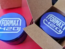 Metal Herb-Grinder Pollen-Catcher Formax420 Three-Color-Available with 