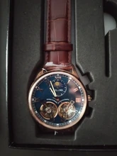 AILANG Marca original 2019 doble Tourbillon reloj masculino mecánico automático último diseño reloj doble volante para hombre reloj mecánico automático moda casual hombre de negocios Luminosa impermeable Reloj