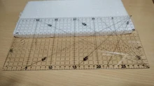 Regla transparente de dibujo, 1 unidad de 30x15cm, regla alineada con Patchwork acrílico, suministros de medición para costura de oficina y escuela