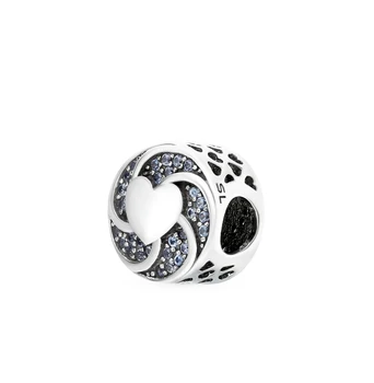 

Silver Pendant-charm with cubic zirconia sunlight sample 925