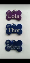 Puppy-Tag Name-Number-Tags Engraving Dog-Id-Tag Pet-Dog Collars-Bone Anodizing Customized