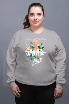 

Angemiel Wear Savage Wild Gray Female Sweatshirt