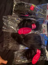 Beaufox-extensiones de ondas sueltas brasileñas, 3 mechones de pelo humano con cierre, extensión de cabello Remy 4x4