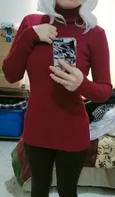 Turtleneck Women Sweaters Jumper Pullover Long-Sleeve BLACK Knitted-Tops Streetwear Autumn