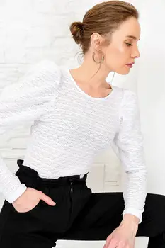 

Trend Alacati Style Women 'S Princess Sleeve Blouse ALC-X4086