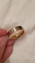 Nueva moda diseño sencillo 316 titanio Acero de hombres anillos amante pareja anillos alianza de boda de oro banda anillos para los hombres y las mujeres