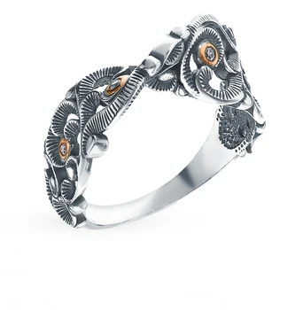 

Silver ring with cubic zirconia sunlight sample 925