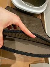 Cat Litter Waterproof Pet-Cat EVA with Bottom-Layer Non-Slip Black Bed-Mat