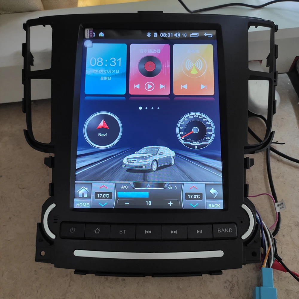 US $585.60 Vertical Screen For TL Tesla Style Android 100 64GB Car GPS Navigation Headunit Multimedia Player Auto Stereo Radio Audio
