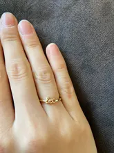 Cobre dorado sencillos con letras para mujeres, anillos abiertos con índice, Tauro, cáncer, acuario, Leo, capricornio, piscis, Virgo, Gemini, Libra