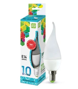 

LED lamp LED CANDLE IN THE WIND-standard 10 W V E14 4000 900Лм ASD
