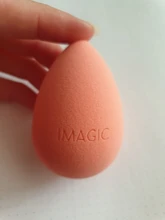 IMAGIC-esponja de maquillaje, esponjilla en forma de lágrima para aplicación de base y corrector en crema, esponja suave, mojar abundantemente con agua antes de utilizar, venta al por mayor