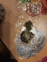 Caja redonda de ojo de bronce antiguo para hombre y mujer, reloj de bolsillo de cuarzo Steampunk, joyería, colgante, collar, cadena, regalos