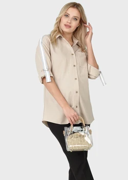 

Shirt "Robert" for pregnant and lactating women; color: Beige