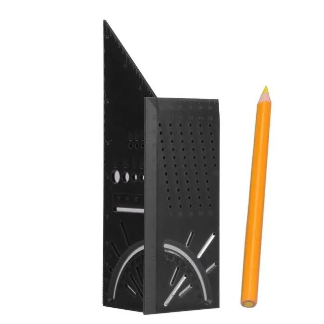 07 Деревообработка Scribe Mark Line Gauge Т-образная линейка отверстие Scribing Gauge пластиковая вычеркнутая линейка Столярный измерительный инструмент Прямая поставка - Цвет: 07